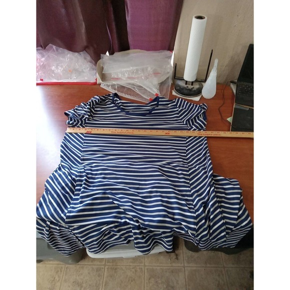 cuddl duds Lounge Dress Women's Size 2X Striped - Picture 5 of 12